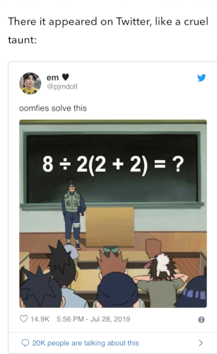 Order of operations